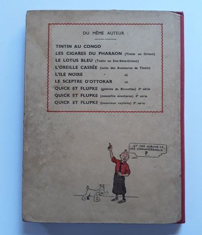 Tintin N&B - en Amérique
1ère édition Casterman...