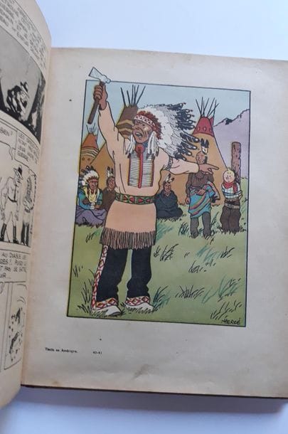 Tintin N&B - en Amérique
1ère édition Casterman...