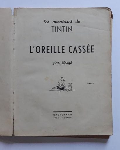 Tintin N&B
L'oreille cassée : Edition A15...