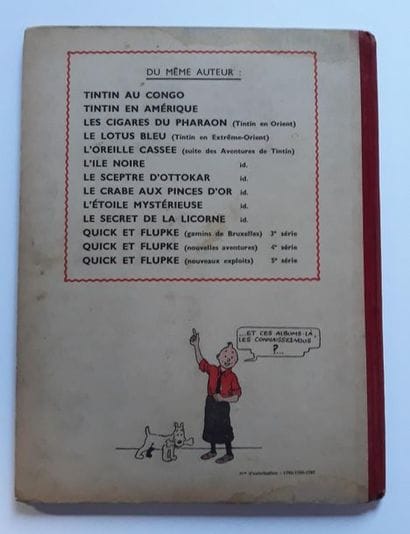 TINTIN
L'oreille cassée : Edition originale...