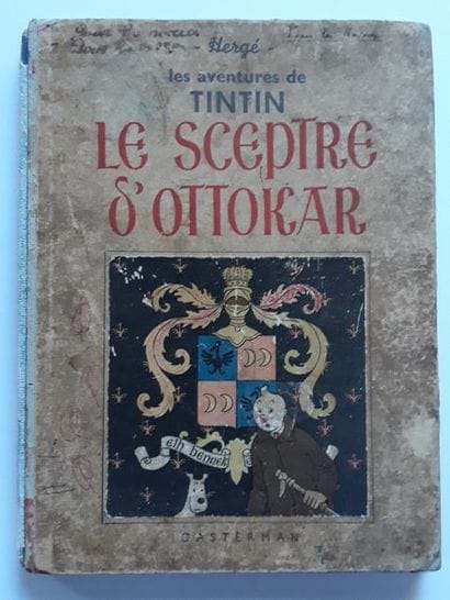 Hergé - dédicace
Tintin N&B Le sceptre d'Ottokar...