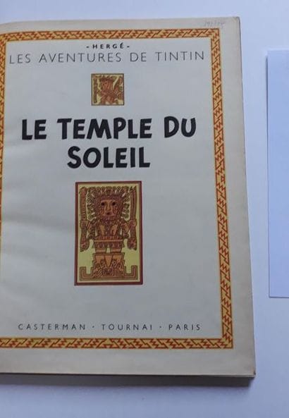 TINTIN
Le temple du soleil : Edition originale...