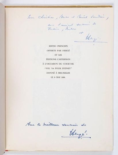 TINTIN
Vol 714 pour Sydney - Edito Princeps...