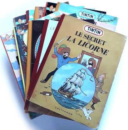 TINTIN
ensemble de 10 albums : Le secret...