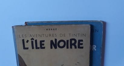 TINTIN
ensemble de 2 albums : L'Ile noire...