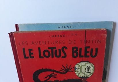 TINTIN
ensemble de 2 albums : Le Lotus Bleu...