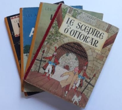 TINTIN
ensemble de 4 albums : Au Congo (B1,...