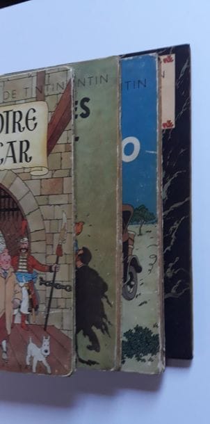 TINTIN
ensemble de 4 albums : Au Congo (B1,...