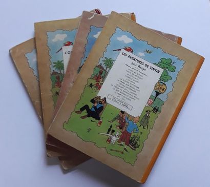 TINTIN
ensemble de 4 albums : Au Congo (B1,...