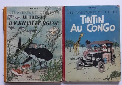 TINTIN
ensemble de 2 albums : Au Congo (B1,...