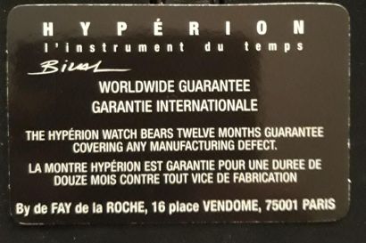 BILAL
Montre Hypérion : Superbe objet de...