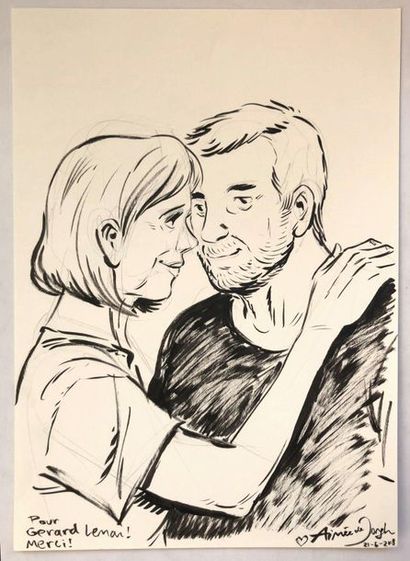 De Jongh- dédicace
Très beau dessin sur feuille...