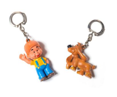 Boule et Bill 
ensemble de 2 porte-clefs...