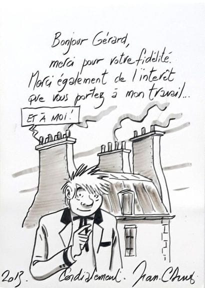 Denis Jean Claude - dédicace
Dessin sur feuille...