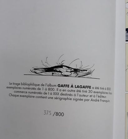 Gaston 15
Gaffe à Lagaffe : Tirage de tête...