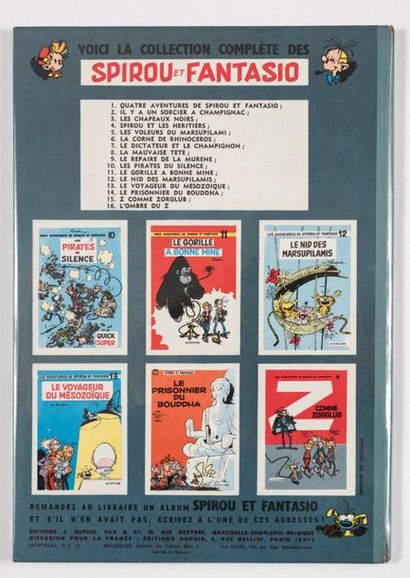 Spirou et Fantasio 16
L'ombre du Z. Edition...