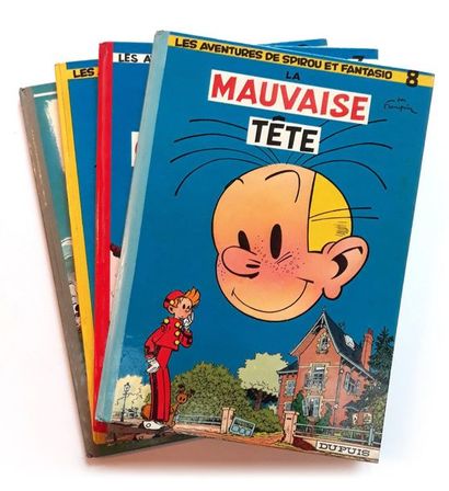 Spirou et Fantasio
ensemble de 4 albums :...
