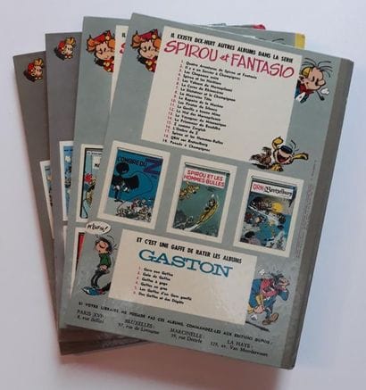 Spirou et Fantasio
ensemble de 4 albums :...