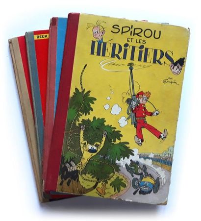 Spirou et Fantasio
ensemble de 4 albums :...