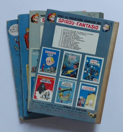 Spirou et Fantasio
ensemble de 4 albums :...
