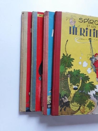 Spirou et Fantasio
ensemble de 4 albums :...