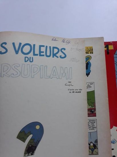 Spirou et Fantasio
ensemble de 4 albums :...