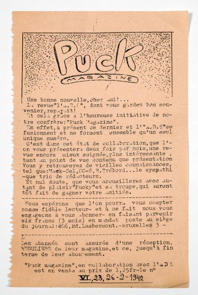 SPIROU
magazines ADS/Puck : Ensemble composé...