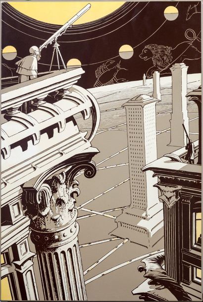 SCHUITEN
plaque émaillée : La voie Céleste....