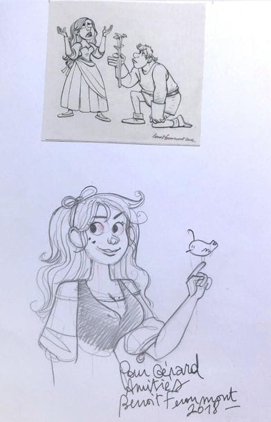 Feroumont - dédicace
Très beau dessin sur...