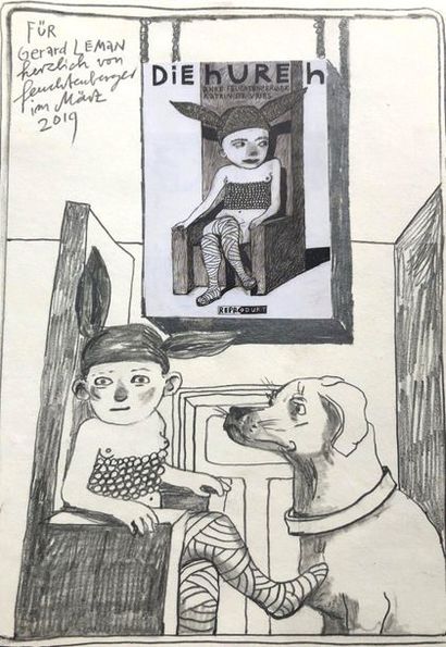 Feuchtengerger - dédicace
Très beau dessin...