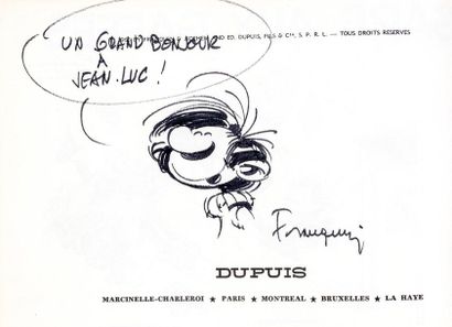 Franquin - dédicace
Gaston 1, Gare aux gaffes...
