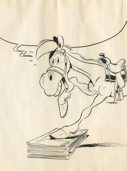 MORRIS (1923-2001)

Lucky Luke - Tiercé franco-belge
Encre...