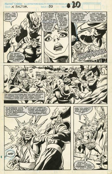 Rich BUCKLER (1949 - 2017)

X-Factor #50
Encre...