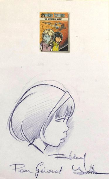 Leloup - dédicace
Rare dessin sur feuille...