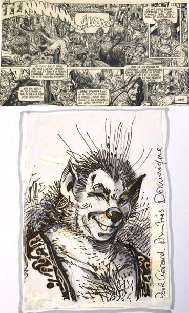 Lidwin - dédicace
Très joli dessin sur feuille...