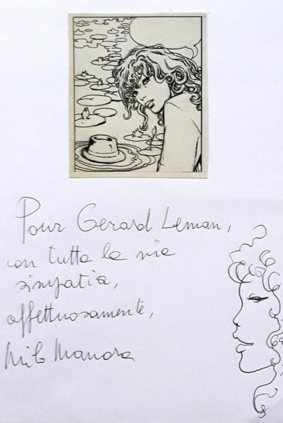 Manara - dédicace
Rare dessin sur feuille...
