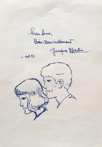 Martin Jacques - dédicace
Rare dessin sur...