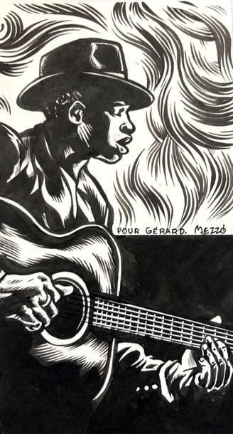 Mezzo - dessin original
Rarissime dessin...