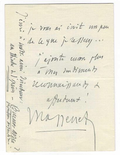 MASSENET, Jules (1842-1912), compositeur.
26...