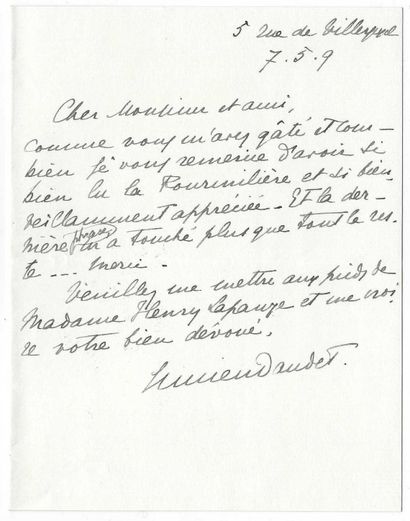 DAUDET, Lucien (1878-1946), écrivain, grand...