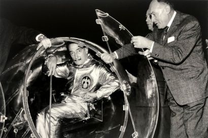 Salvador Dali in the Ovocipede, the transparent...