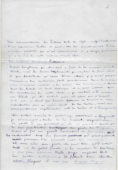 DEBUSSY, Claude (1862-1918), compositeur.

Autograph...