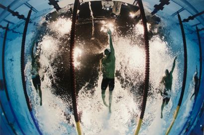 Swimming. Michael Phelps photographed by...