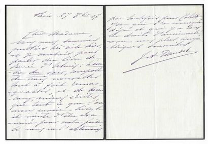 DAUDET, Julia (1844-1940), femme de lettres,...