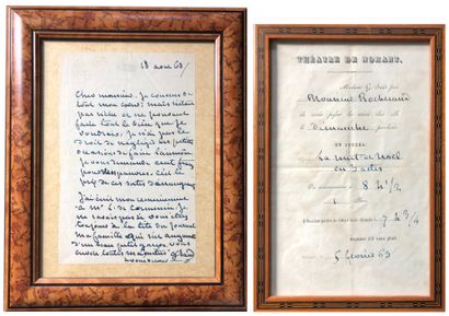 SAND George (1804-1876), romancière.
2 framed...