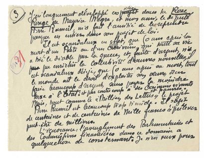 RICTUS, Jehan (1867-1933), poète français.
L.A.S....