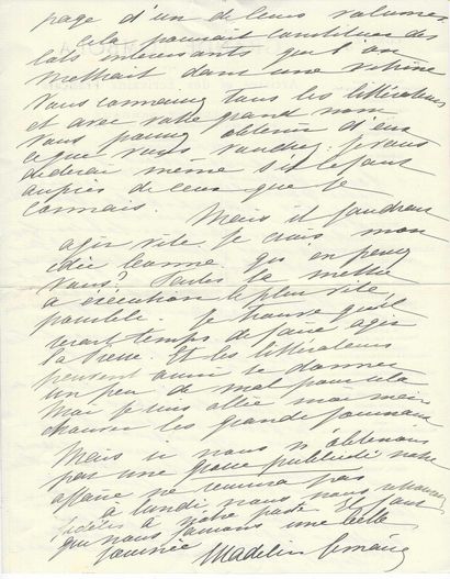 LEMAIRE, Madeleine (1845-1928), peintre,...