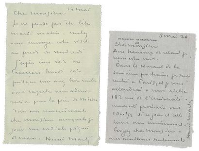 MARTIN, Henri (1860-1943), peintre.
10 L.A.S....