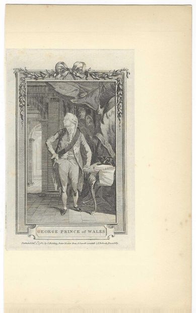 ANGLETERRE.
Set of 2 pieces.
George IV King...