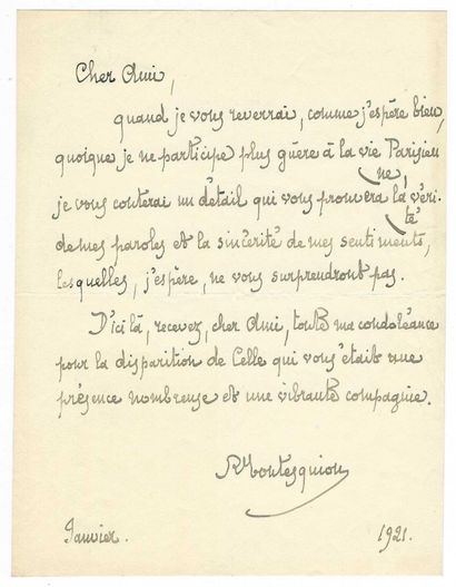 MONTESQUIOU, Robert de (1855-1921), homme...